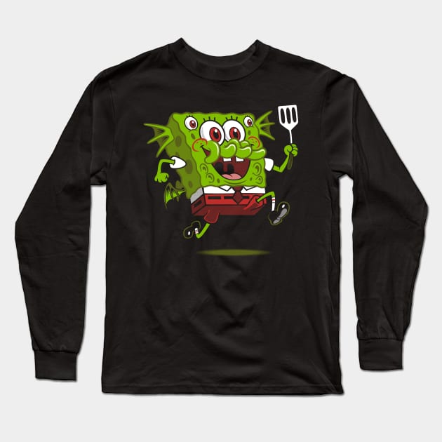 Cthulhu Squarepants Long Sleeve T-Shirt by Nemons